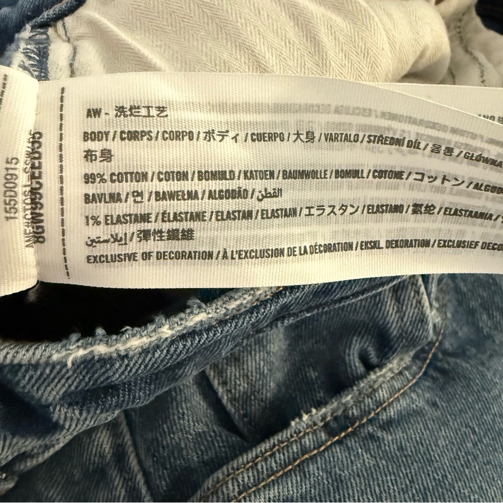 Abercrombie & Fitch Women’s 90’s Straight Leg Jeans Ultra High Rise Size 6/28 - Picture 9 of 10
